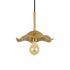 Contemporary Scandinavian Lotus Leaf Iron 1-Light Pendant Light For Living Room