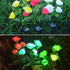 Contemporary Creative Solar Waterproof Rose Stainless Steel ABS LED Landscape Light For Garden