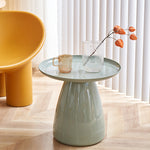 Contemporary Creative Round Cone Plastic PET Coffee Table For Living Room