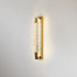 Contemporary Luxury Dazzling Rectangular Bubble Textured Crystal Shade Stainless Steel LED Wall Sconce Lamp For Living Room