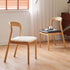 Traditional Vintage Square Braided Rope Seat Wood Frame Dining Chair Backrest Armless For Dining Room