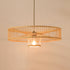 Traditional Chinese Bamboo Weaving Round 1-Light Pendant Light For Dining Room