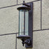 Contemporary Retro Waterproof Aluminum Glass Cylinder 1-Light Wall Sconce Lamp For Garden