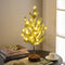 Modern Art Deco Pine Needle Tree PVC LED Table Lamp For Bedroom