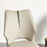Contemporary Luxury Square Microfiber Leather Carbon Steel Dining Chair Backrest For Dining Room