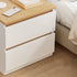 Modern Minimalist Rectangular Density Panel Nightstand 2/3 Drawer For Bedroom