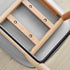 Contemporary Nordic Square Wood Metal PP Bar Stool Backrest Footrest For Dining Room