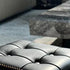 Modern Luxury Square Leather Sponge Upholstered Portable Footstool Backless Armless For Entryways