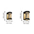 Modern Minimalist Solar Cylinder Stainless Steel Glass LED Outdoor Wall Light For Garden