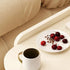 Contemporary Creative Square Tabletop Artificial Board Plastic Side Table 1-Cabinet For Living Room