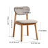 Modern Simplicity Fabric Wood Sponge Square Dining Chair Backrest For Dining Room