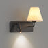 Modern Simplicity Iron Aluminum Fabric Cone 1-Light Wall Sconce Lamp For Bedroom