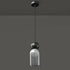 Modern Minimalist Dome Cylinder Orb Copper Glass 1-Light Pendant Light For Bedroom