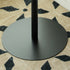 Modern Minimalist Trefoil Flower Round Base Iron End Table For Living Room