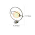 Contemporary Scandinavian Rotatable Glass Planet Hardware Ring 1-Light Table Lamp For Bedroom