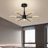 Contemporary Scandinavian Branch Round Iron Acrylic LED Chandelier For Living Room