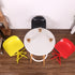 Contemporary Nordic Square Plastic Metal Frame Barstool Swivel Footrest For Dining Room