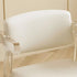 Modern Minimalist Square Lambswool Fabric Acrylic Vanity Stool Backrest For Bedroom