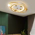 Contemporary Nordic Geometric Starry Hanging Acrylic Round LED Flush Mount Ceiling Light For Bedroom