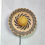 Traditional Chinese Round Orb Hand Woven Rattan 1-Light Wall Sconce Lamp For Living Room