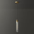 Contemporary Simplicity Brass Glass Strip 1-Light Pendant Light For Living Room
