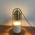 Contemporary Nordic Hardware Bell Shade Marble Column Base 1-Light Table Lamp For Home Office