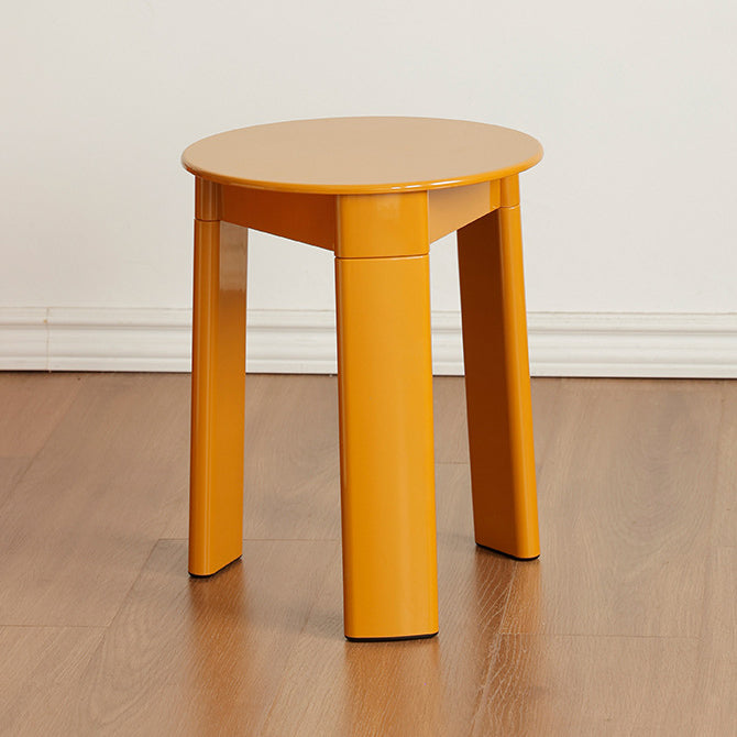 Contemporary Creative Round Rectangular Triangle Base Plastic ABS Low Stool For Living Room