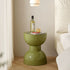 Contemporary Scandinavian Macaron Hourglass Shape Plastic Footstool For Entryways