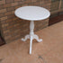 Traditional European Round Wood Tripod Base End Table For Living Room
