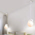 Contemporary Creative PE Spherical Shade Resin Animal Rabbit Bear Design 1-Light Pendant Light For Living Room