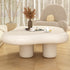 Modern Minimalist Cream Clouds Density Board Coffee Table For Living Room