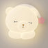 Modern Art Deco Kids Iron PE Bear LED Flush Mount Ceiling Light For Bedroom