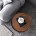 Contemporary Retro Round Iron End Table 1-Tier For Living Room