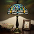 Traditional Tiffany Vintage Dragonfly Stained Glass 1-Light Table Lamp For Study