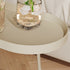 Modern Minimalist Long Oval Iron Removable End Table 2-Tier For Living Room