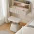 Contemporary Simplicity Rectangular Leather Upholstered Height Adjustable Vanity Stool For Bedroom