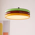 Contemporary Scandinavian Macron Iron Disc Splicing LED Flush Mount Ceiling Light For Bedroom