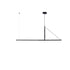 Modern Minimalist Long Strip Aluminum Acrylic LED Island Light Pendant Light For Living Room