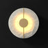 Traditional Vintage Copper Marble Oval Shade LED Wall Sconce Lamp For Living Room