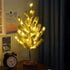 Modern Art Deco Pine Needle Tree PVC LED Table Lamp For Bedroom