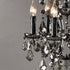 Traditional Vintage Candelabra Crystal Decor Iron Base 1-Light Table Lamp For Bedroom