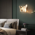 Contemporary Creative Butterfly Hardware Aluminum Acrylic LED Wall Sconce Lamp For Living Room