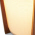 Traditional Japanese Cylinder Wooden Fabric 1-Light Table Lamp For Bedroom