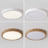 Modern Minimalist Round Stone Grain Resin Iron LED Flush Mount Ceiling Light For Bedroom