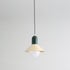 Contemporary Simplicity Macaron Iron Geometric Cone Shape 1-Light Pendant Light For Living Room