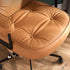 Modern Minimalist Square Semicircle Upholstered Leather Hardware Desk Chair Backrest Armrest For Home Office