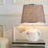 Contemporary Vintage Cylinder Vase Base Ceramic Fabric 1-Light Table Lamp For Bedroom