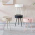 Modern Minimalist Round Tripod Plastic Nightstand 1-Storage For Bedroom