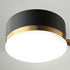 Contemporary Scandinavian Iron Acrylic Round LED Semi-Flush Mount Ceiling Light For Living Room