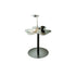 Modern Minimalist Trefoil Flower Round Base Iron End Table For Living Room